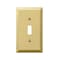 Amerelle Wall Plate, Number of Gangs: 1 Steel, Polished Brass Finish, Bronze 163TBR - alternate 1